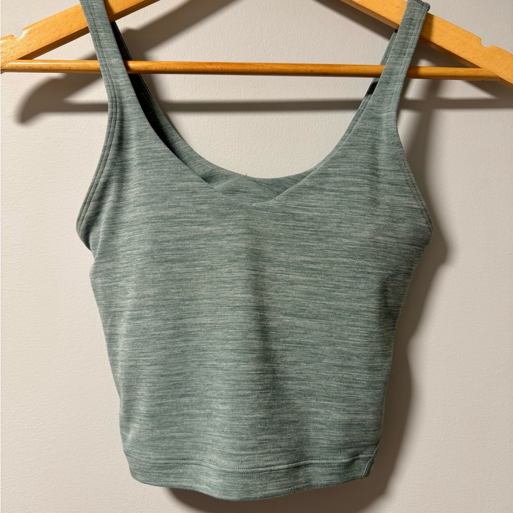 Lululemon Athletica Heathered Green/Blue Align Tank Top